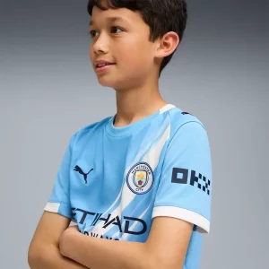 Alternative view of Manchester City maglia Home JR 25/26